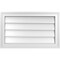 Ekena Millwork Vertical Surface Mount PVC Gable Vnt: Non-Functional, w/2"W x 1-1/2"H, Brickmould Frame, 26"W x 16"H GVPVE26X1602SN - alternate 1